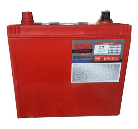 Capacity Ah Exide Mileage Ml D Lbh Car Battery At Rs In