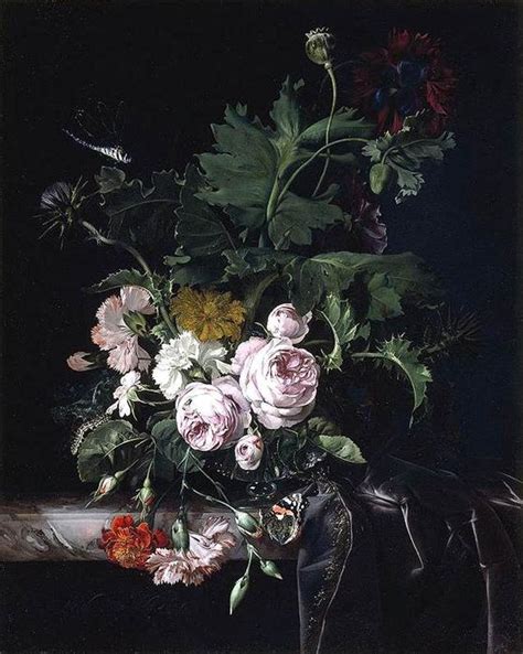 Gravura De Qualidade De Museu Flor Still Life Por Willem Van