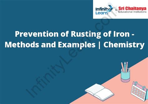 Prevention Of Rusting Of Iron Methods And Examples Chemistry Infinity Learn By Sri Chaitanya