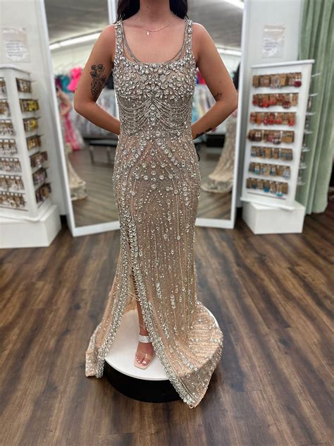 Portia Scarlett PS23745C Silver Nude RSG Formals