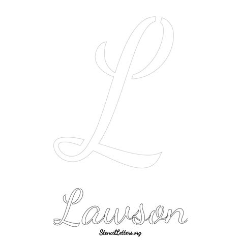 Lawson Free Printable Name Stencils With 6 Unique Typography Styles And