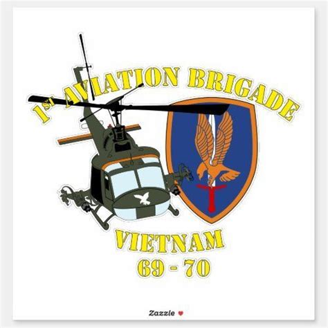 1st Aviation Brigade Vietnam 1969 1970 Sticker In 2022