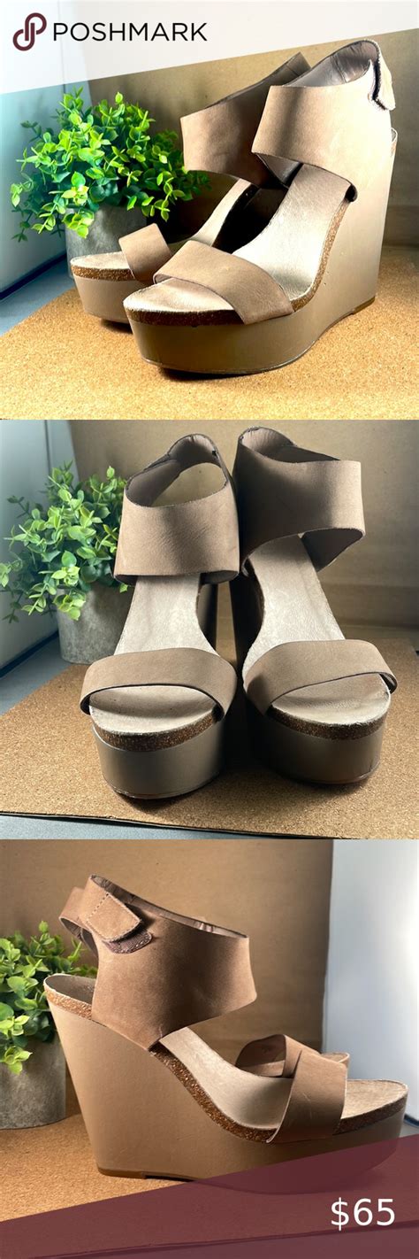 VINCE CAMUTO Nude Wedge Platform W Velcro Ankle Strap Nude Wedges Platform Wedges Ankle Strap