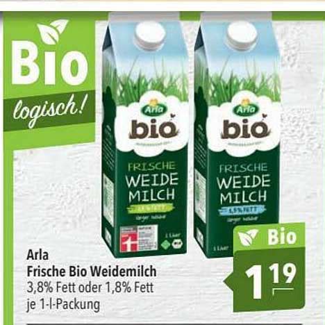 Arla Frische Bio Weidemilch Angebot Bei CITTI Markt 1Prospekte De