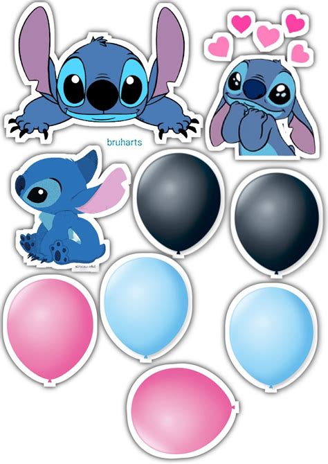 Toppers de Bolo Lilo Stitch para imprimir Explore as opções do 7