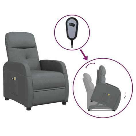 Omabeta Fauteuils Lectriques Fauteuil De Massage Inclinable Gris