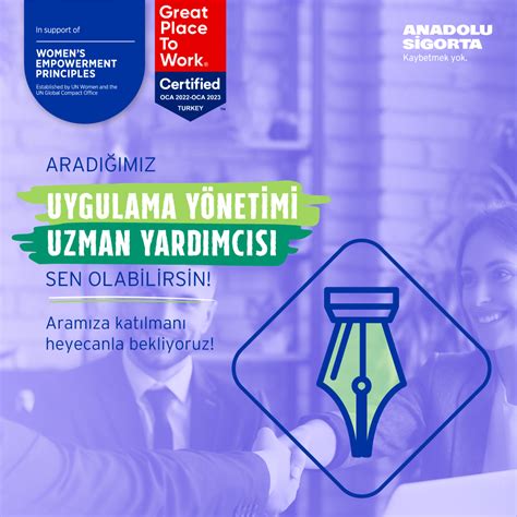 Toptalent co Uygulama Yönetimi Uzman Yardımcısı Anadolu Sigorta