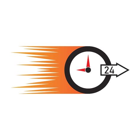 Premium Vector 24 Hour Service Icon