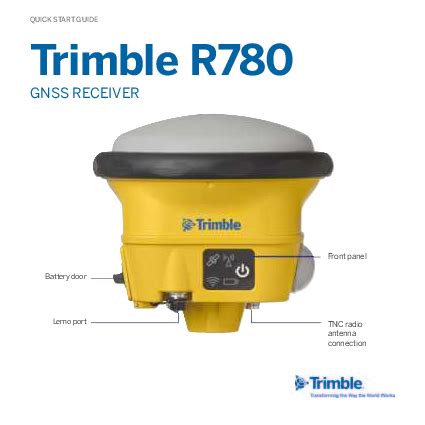 Trimble R Gnss Receiver Quick Start Guide Setup Instructions