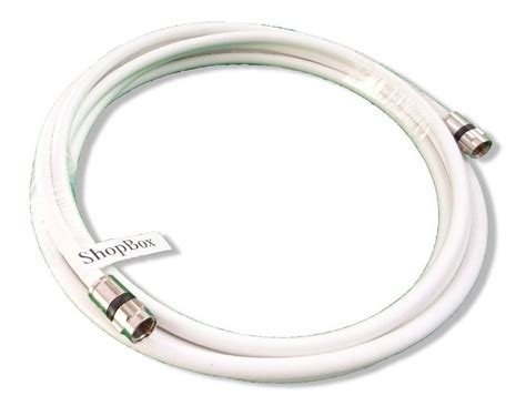 White RG 6 Coax 75 Ohm Cable High Performance Solid Copper UL