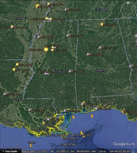 Maps Google Weather – Topographic Map of Usa with States