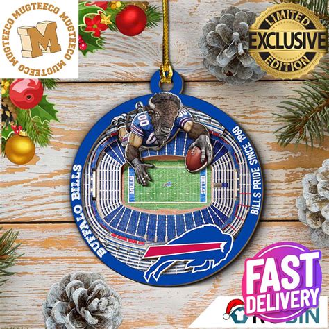 Buffalo Bills NFL Football Mascot Christmas Decorations Ceramic Orament ...