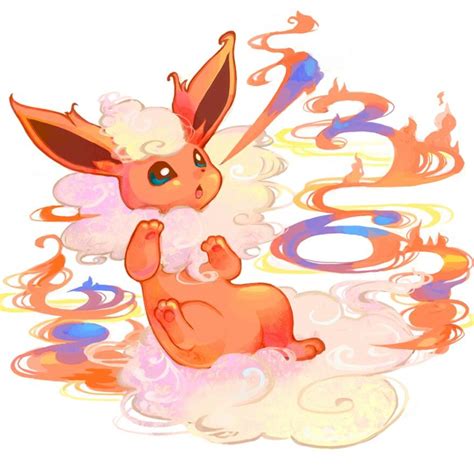 Flareon Pokemon Eevee Pokemon Eevee