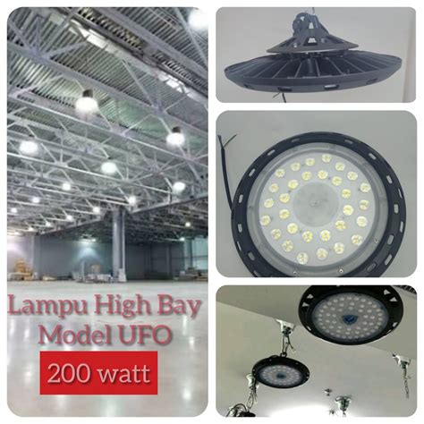 Lampu Highbay High Bay Ufo Watt W Watt Industri Lamp Outdoor