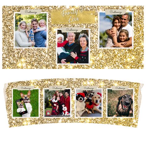 Oz Picture Tumbler Wrap With Gold Photo Quencher Tumbler Png For