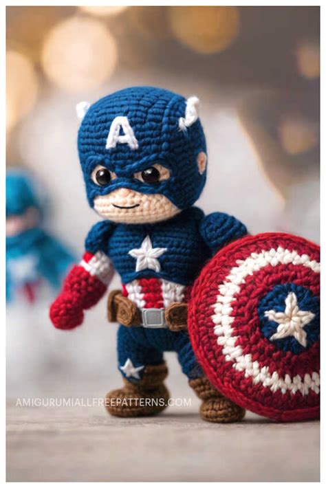 Captain America Doll Amigurumi Crochet Free Pattern Free Crochet Patterns