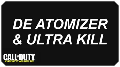 Cod Iw De Atomizer Strike Ultra Kill Medal Youtube