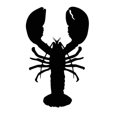 Lobster silhouette Art 7170230 Vector Art at Vecteezy