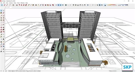 Sketchup Commercial Complex P D Model Cgtrader