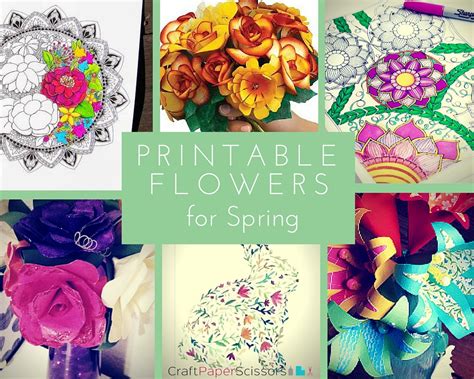 Printable Flowers for Spring: 11 Free Printables for Flowers