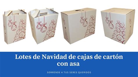 Lotes de Navidad de cajas de cartón con asa Cajas y Precintos