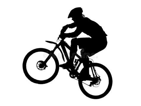 Mountain Bike Silhouette MTB Design Mountain Bike SVG Vector Easy