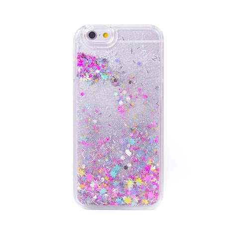 Glitter Stars Liquid Iphone Case 6/6s Rainbow - SugarSweet.me