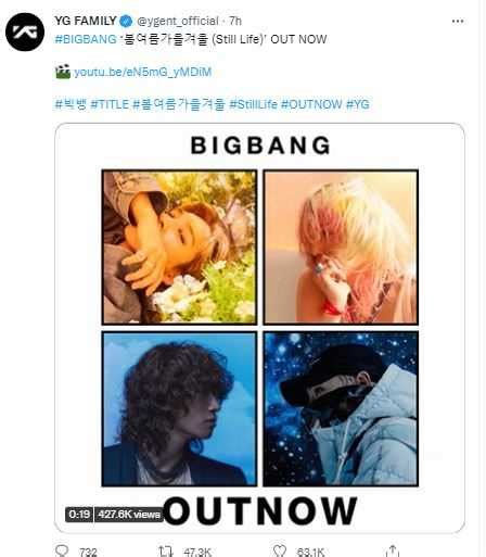 Bigbang Comeback Hari Ini Ini Dia Lirik Dan Arti Lagu Single Utama Still Life Koran