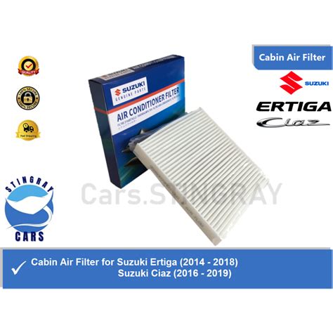 Cabin Air Filter For Suzuki Ertiga 2014 2018 Suzuki Ciaz 2016