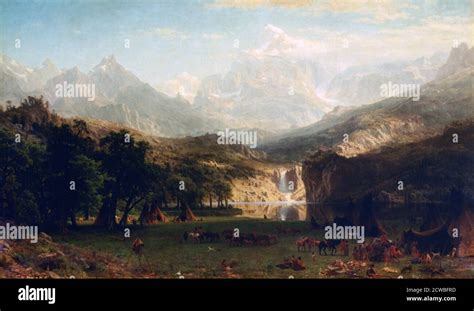 The Rocky Mountains Lander S Peak Artist Albert Bierstadt