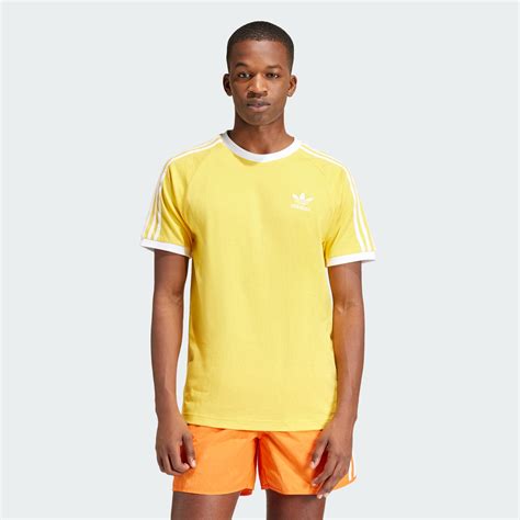 Adidas Adicolor Classics 3 Stripes Tee Yellow Adidas Uae