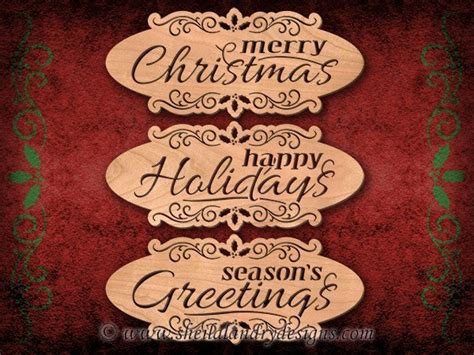 Holly Merry Christmas, Happy Holidays & Seasons Greetings - Sheila Landry Designs