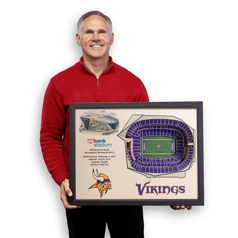 Minnesota Vikings US Bank Stadium 3D Wood Stadium Replica — 3D WOOD ...