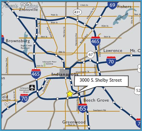 Indianapolis Subway Map - TravelsFinders.Com