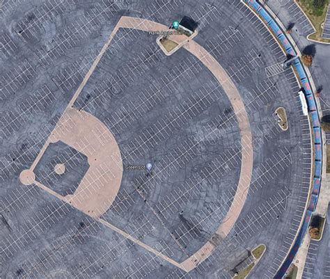 This baseball field on a parking lot in Atlanta. : r/baseball