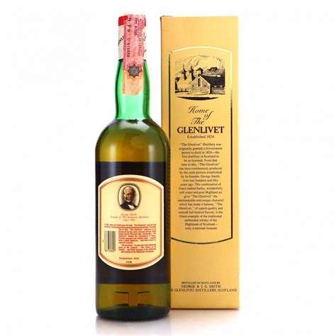 Glenlivet 12 Year Old 1980s Seagram Italia Import Whisky Auctioneer