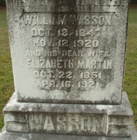 William Wasson Find A Grave Memorial