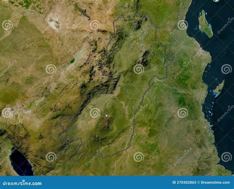 Morogoro, Tanzania. Low-res Satellite. No Legend Stock Illustration ...