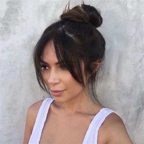 15 Majestic Middle Parted Bangs Hairstyles To Try Thick Hair Styles