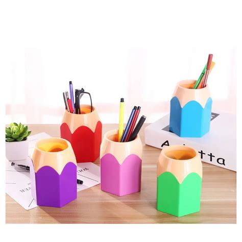 Organisateur Tiroir Porte Stylo Cr Atif En Plastique Pot Crayons