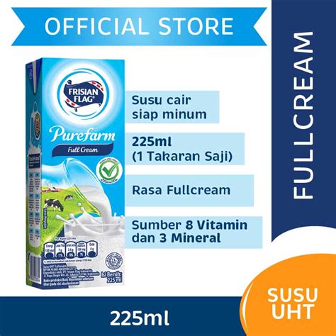 Jual Frisian Flag Purefarm Susu UHT Fullcream 225ml Susu Formula