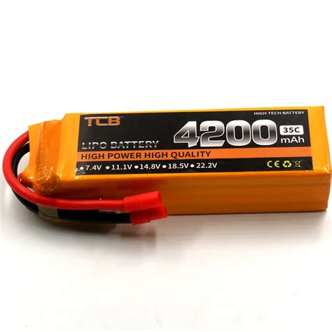 Tcb Rc Drone Lipo Battery 148v 4200mah 35c 4s Batteries For Rc