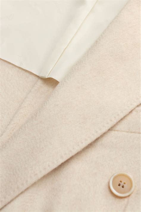 Brioni Cashmere Coat Salomone Cream Braun Hamburg