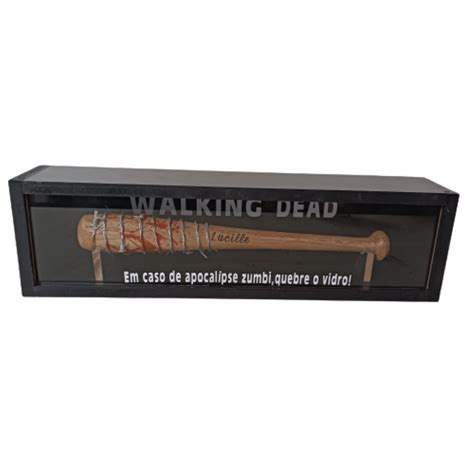 Expositor Taco De Baseball Negan The Walking Dead Madeira Maci A