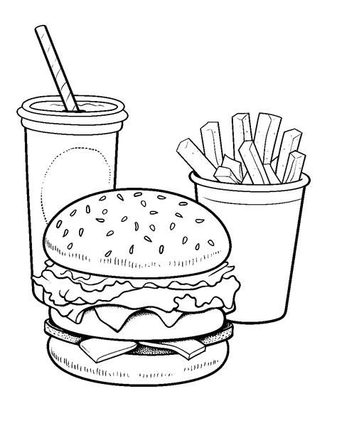 50 Food Coloring Pages Free Printable Sheets In 2024 Food Coloring