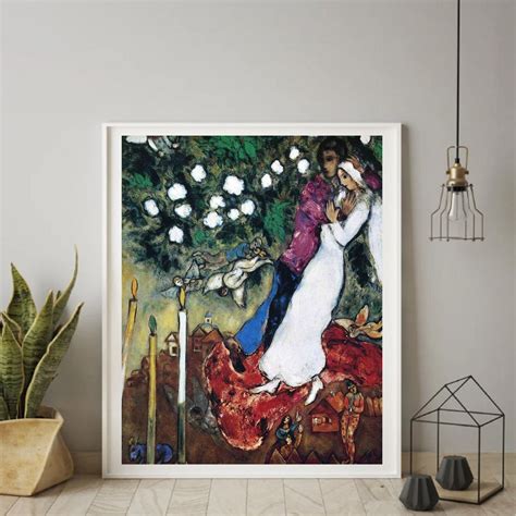 Giclée Fine Art Print The Three Candles By Marc Chagall Fine Art Print