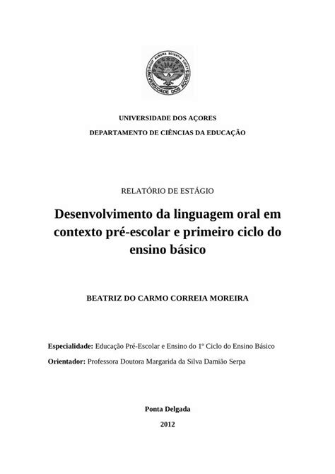 PDF RELATÓRIO DE ESTÁGIOde registos áudio e respetivas transcrições