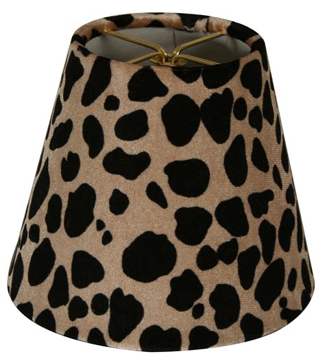 Black Brown Large Leopard Print Chandelier Lamp Shade Royal