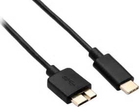 Powertech Regular USB 3 0 Cable USB C male micro USB B male Μαύρο 1m