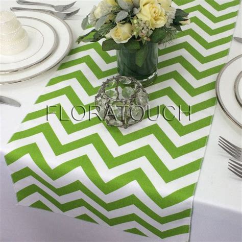 Add Style And Sophistication To Your Tabletops With This Green Chevron